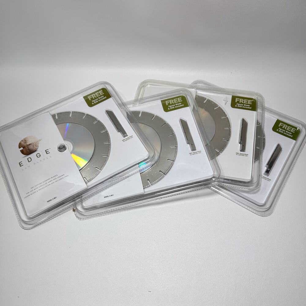 EDGE Saw Blade #801 Diamond Edge 7" Circular & 3" Jig Saw New 4 each